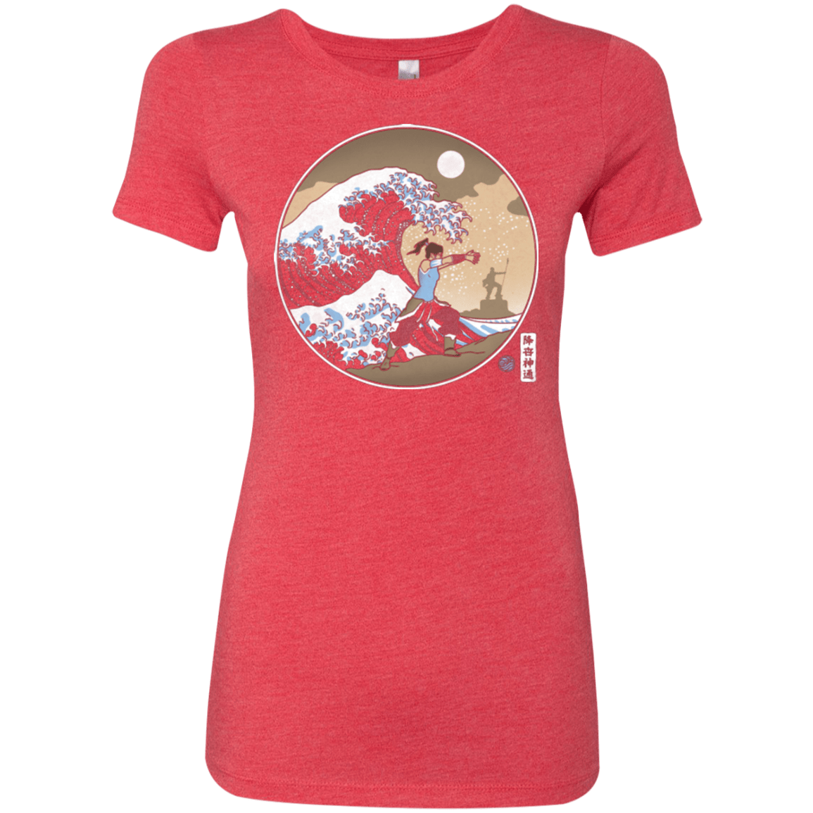 T-Shirts Vintage Red / Small The Great Wave of Republic City Women's Triblend T-Shirt