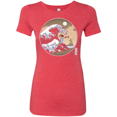 T-Shirts Vintage Red / Small The Great Wave of Republic City Women's Triblend T-Shirt