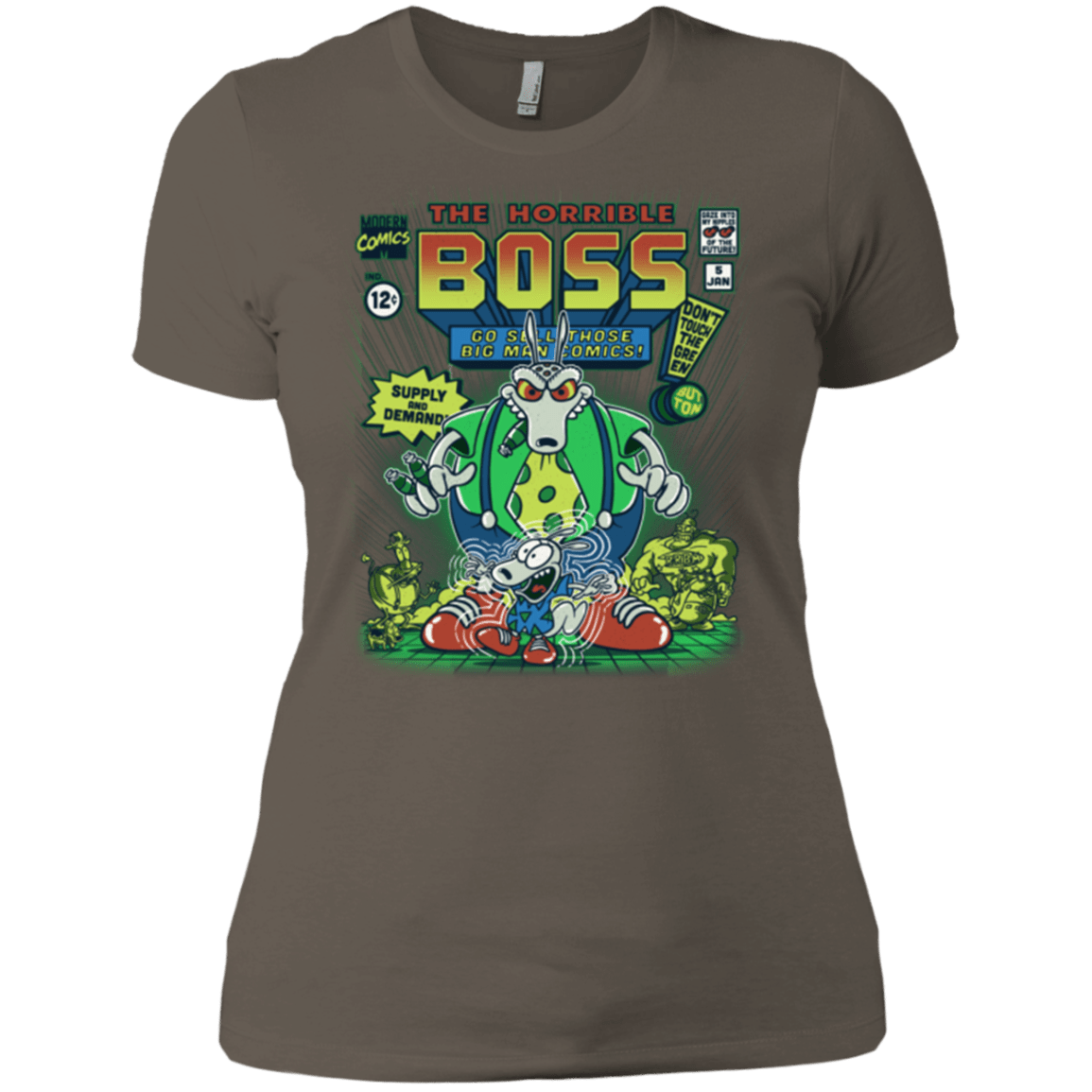 T-Shirts Warm Grey / X-Small The Horrible Boss Women's Premium T-Shirt