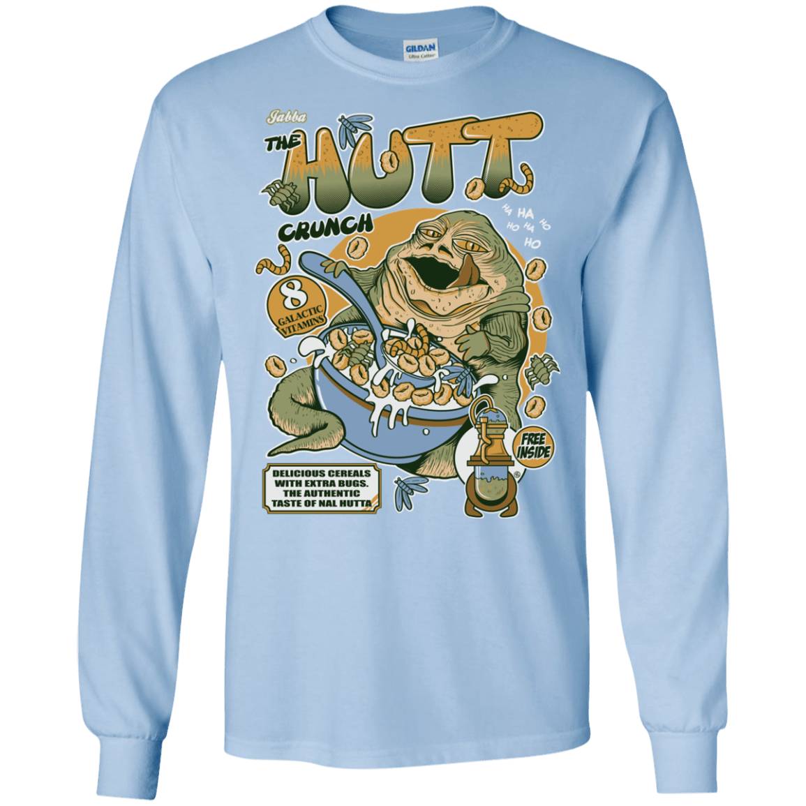 T-Shirts Light Blue / S The Hutt Crunch Men's Long Sleeve T-Shirt