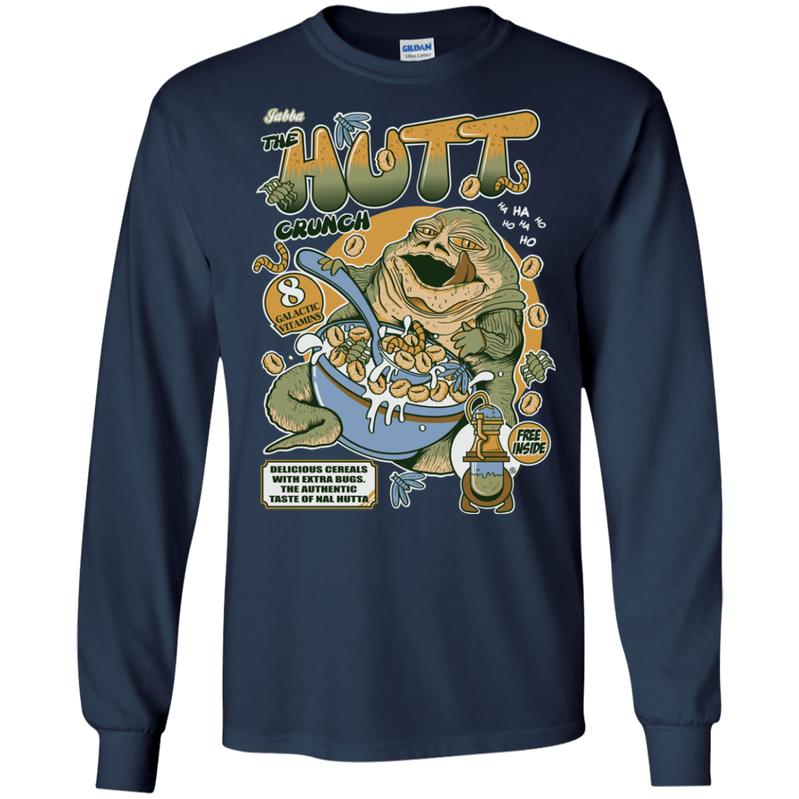 T-Shirts Navy / S The Hutt Crunch Men's Long Sleeve T-Shirt