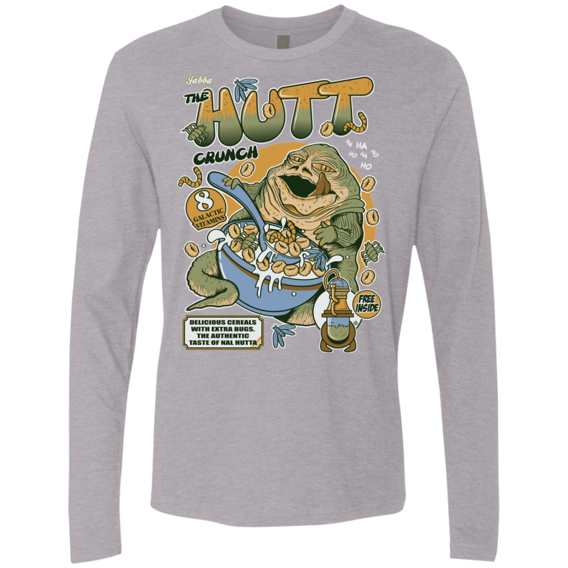 T-Shirts Heather Grey / S The Hutt Crunch Men's Premium Long Sleeve