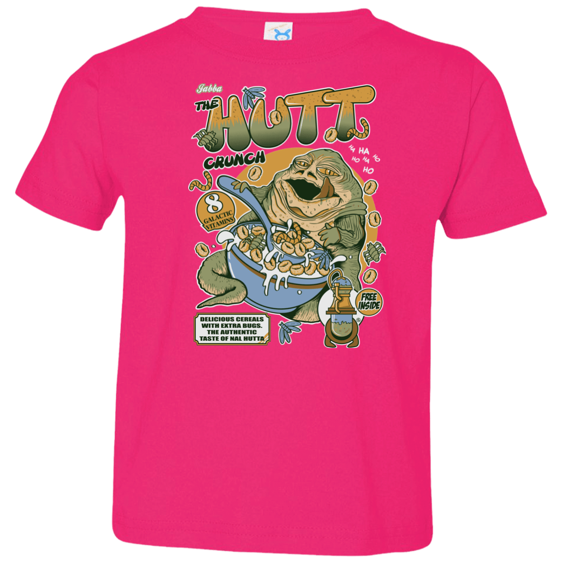 T-Shirts Hot Pink / 2T The Hutt Crunch Toddler Premium T-Shirt