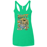 T-Shirts Envy / X-Small The Hutt Crunch Women's Triblend Racerback Tank