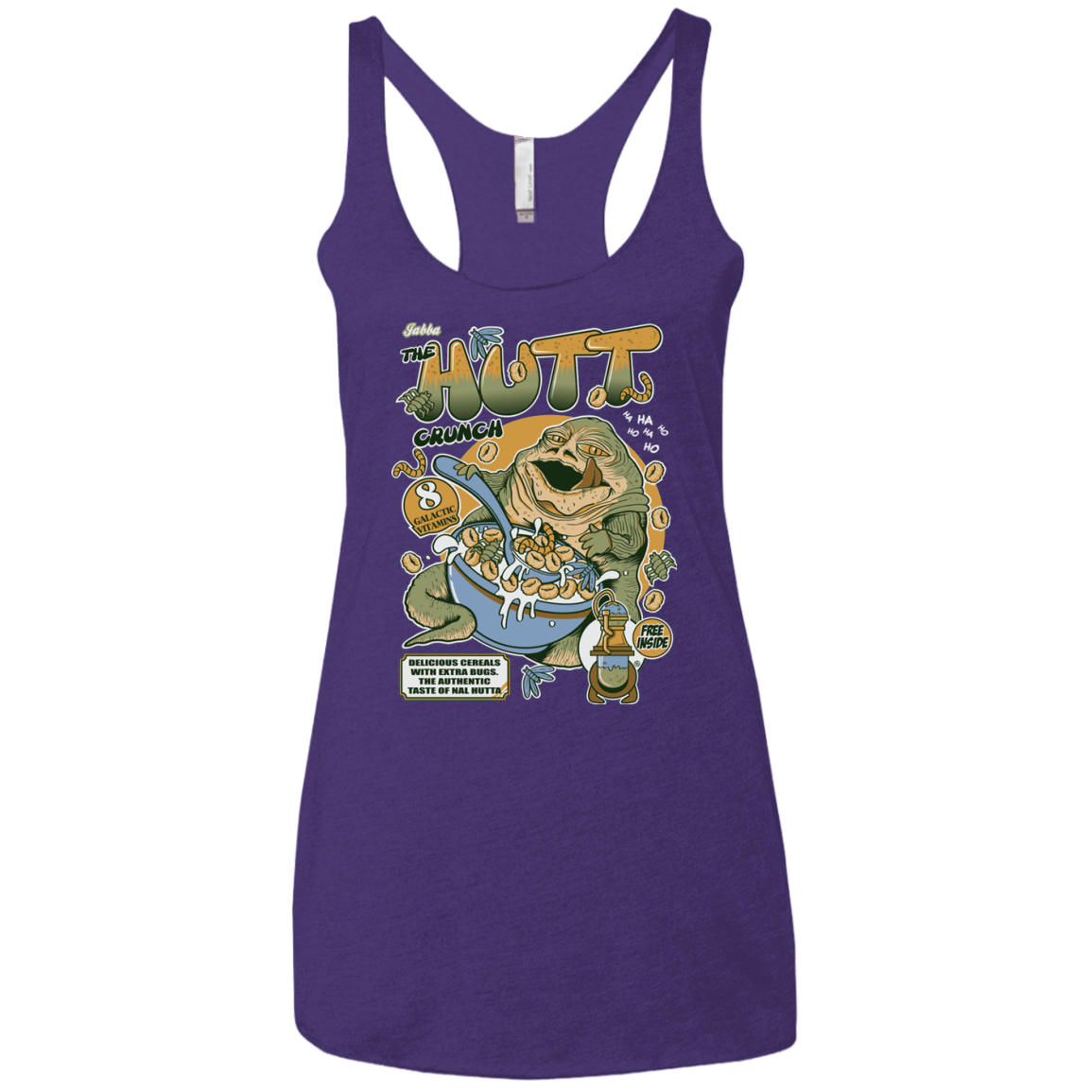 T-Shirts Purple Rush / X-Small The Hutt Crunch Women's Triblend Racerback Tank