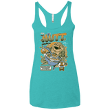 T-Shirts Tahiti Blue / X-Small The Hutt Crunch Women's Triblend Racerback Tank