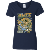 T-Shirts Navy / S The Hutt Crunch Women's V-Neck T-Shirt