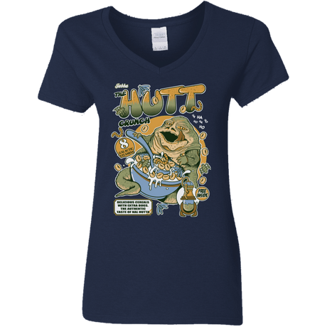 T-Shirts Navy / S The Hutt Crunch Women's V-Neck T-Shirt