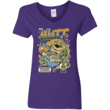 T-Shirts Purple / S The Hutt Crunch Women's V-Neck T-Shirt