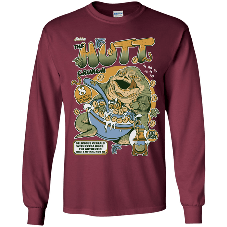 T-Shirts Maroon / YS The Hutt Crunch Youth Long Sleeve T-Shirt