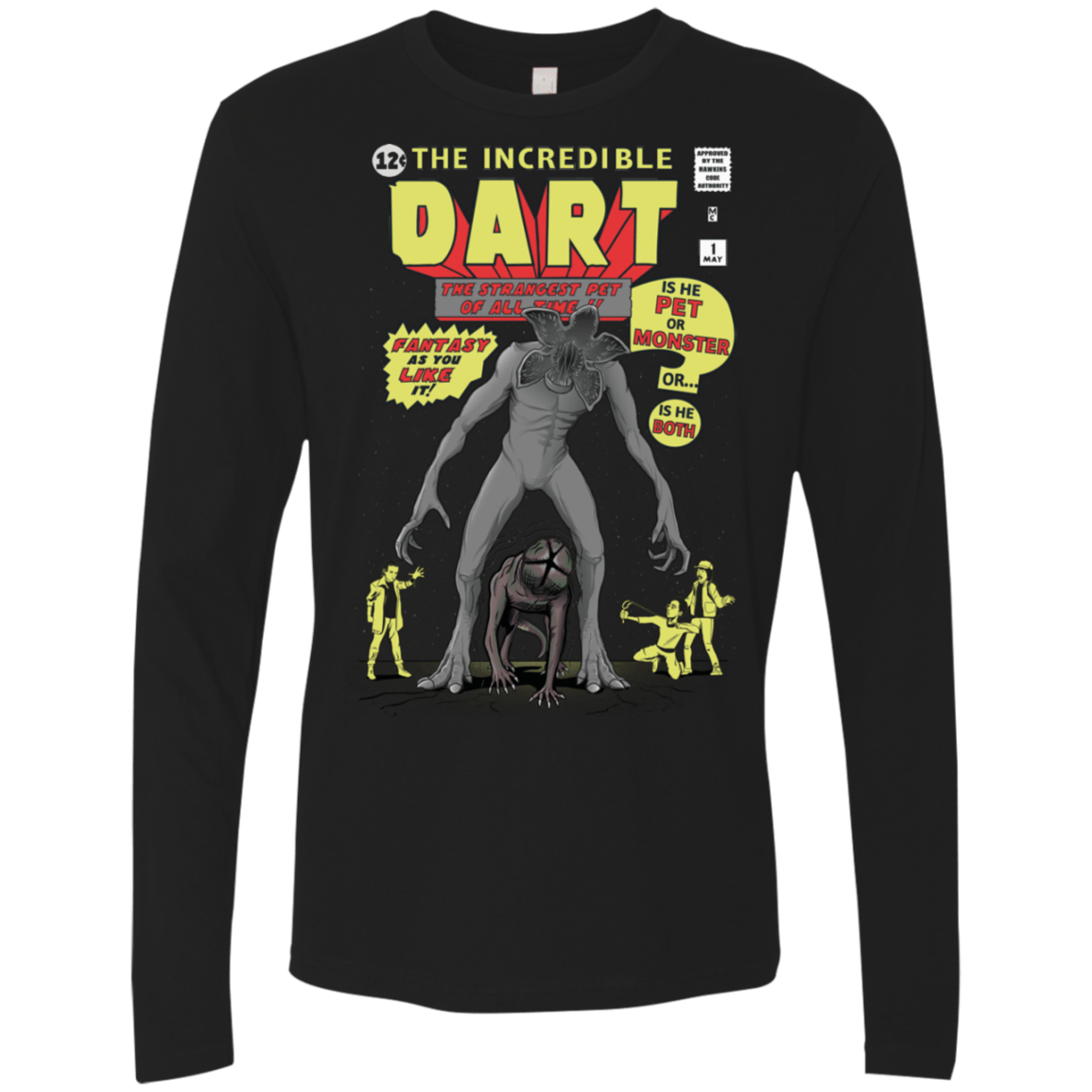 T-Shirts Black / S The Incredible Dart Men's Premium Long Sleeve