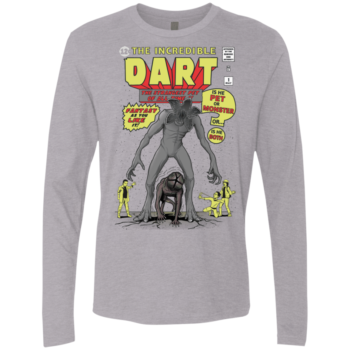 T-Shirts Heather Grey / S The Incredible Dart Men's Premium Long Sleeve