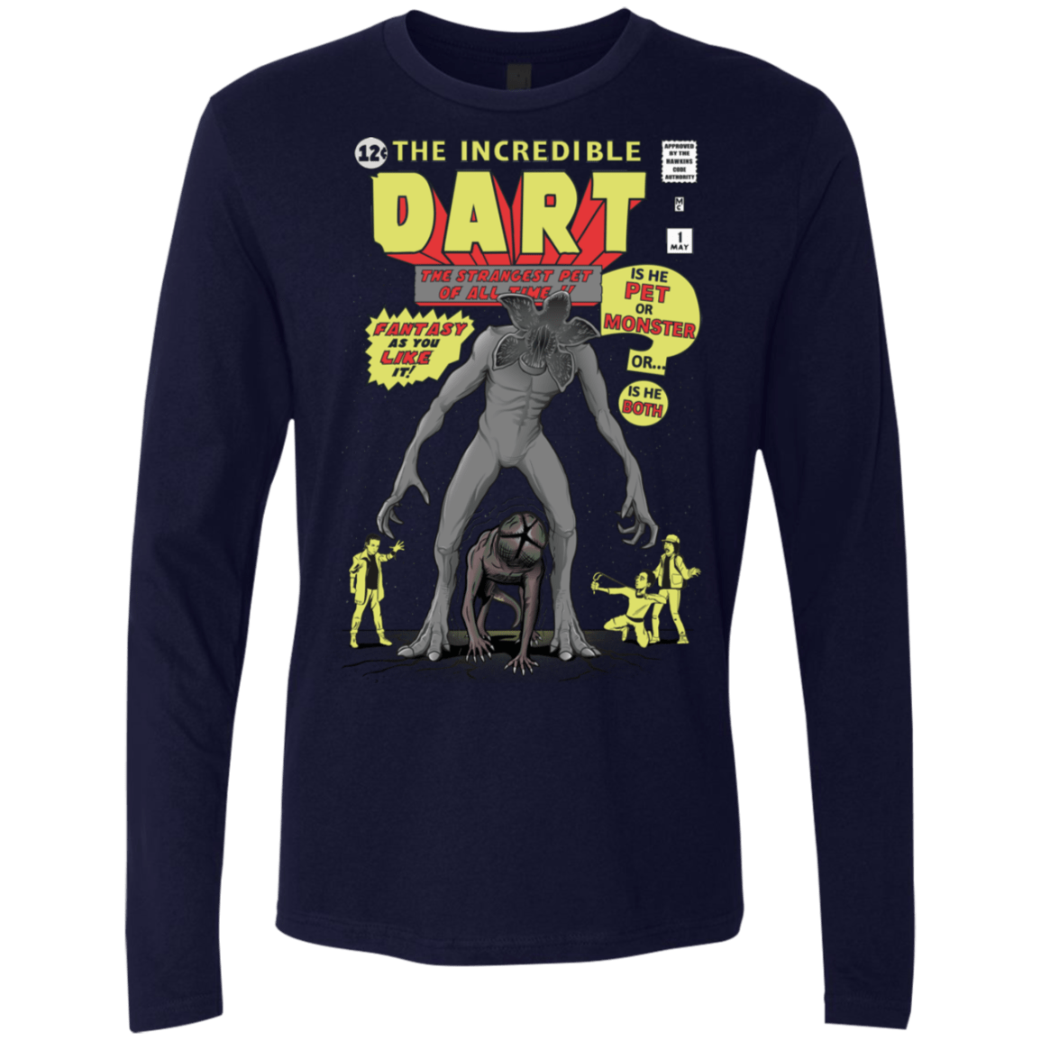 T-Shirts Midnight Navy / S The Incredible Dart Men's Premium Long Sleeve
