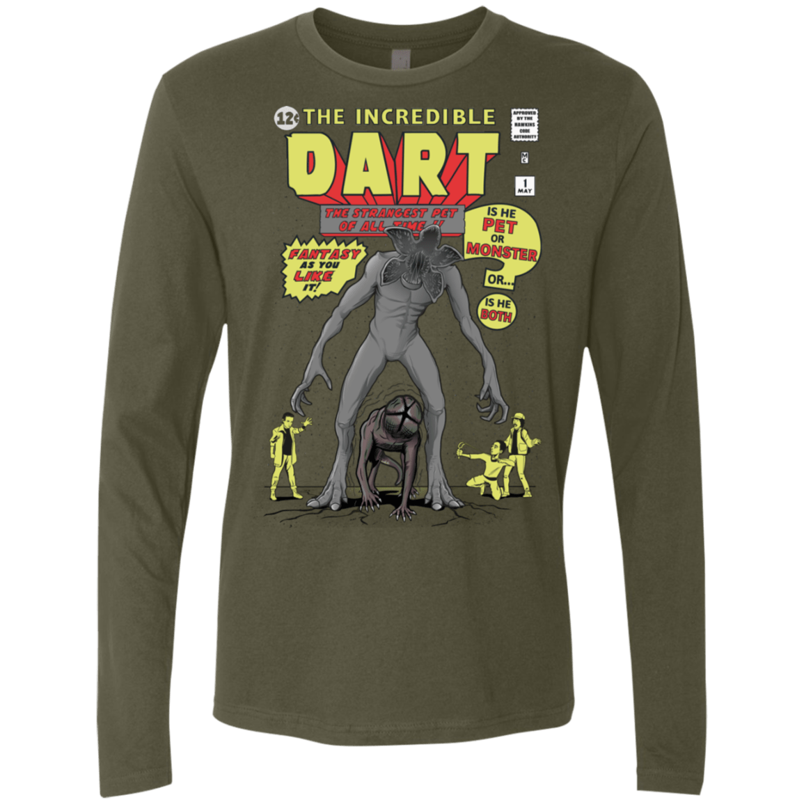 T-Shirts Military Green / S The Incredible Dart Men's Premium Long Sleeve