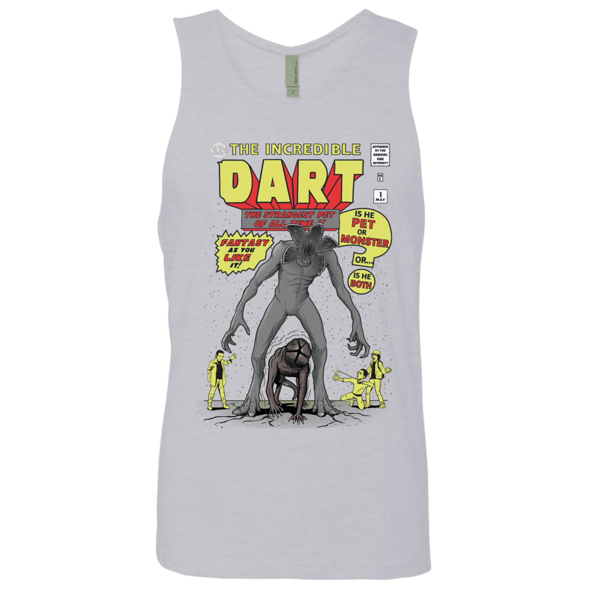 T-Shirts Heather Grey / S The Incredible Dart Men's Premium Tank Top