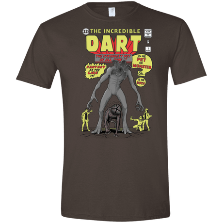 T-Shirts Dark Chocolate / S The Incredible Dart Men's Semi-Fitted Softstyle