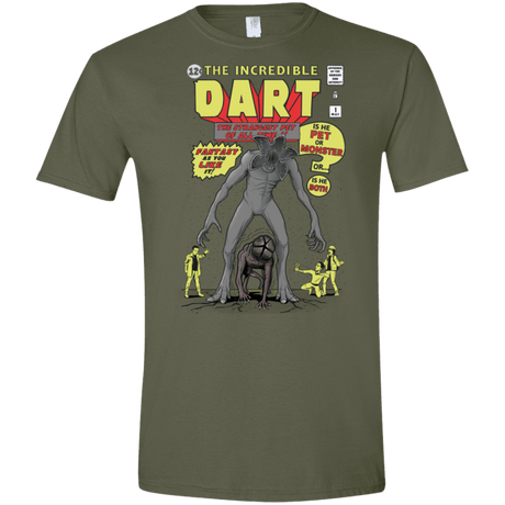 T-Shirts Military Green / S The Incredible Dart Men's Semi-Fitted Softstyle