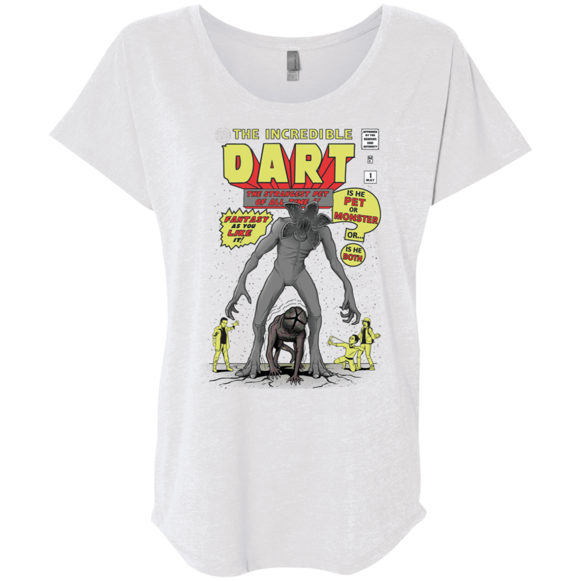 T-Shirts Heather White / X-Small The Incredible Dart Triblend Dolman Sleeve