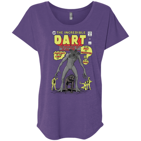 T-Shirts Purple Rush / X-Small The Incredible Dart Triblend Dolman Sleeve