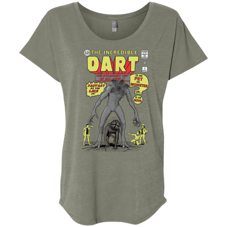 T-Shirts Venetian Grey / X-Small The Incredible Dart Triblend Dolman Sleeve