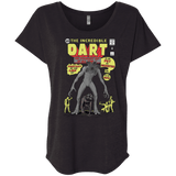 T-Shirts Vintage Black / X-Small The Incredible Dart Triblend Dolman Sleeve