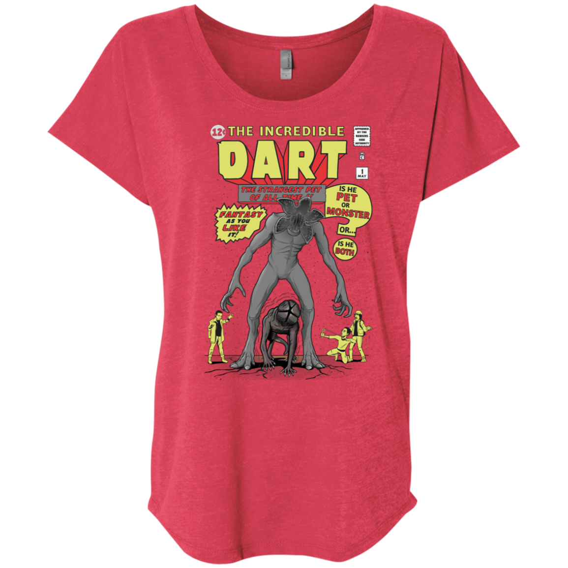 T-Shirts Vintage Red / X-Small The Incredible Dart Triblend Dolman Sleeve