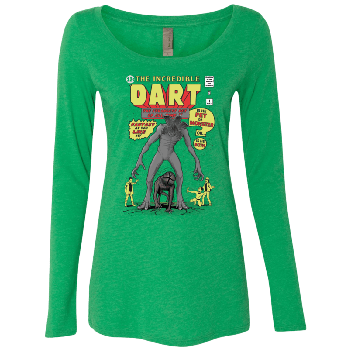 T-Shirts Envy / S The Incredible Dart Women's Triblend Long Sleeve Shirt