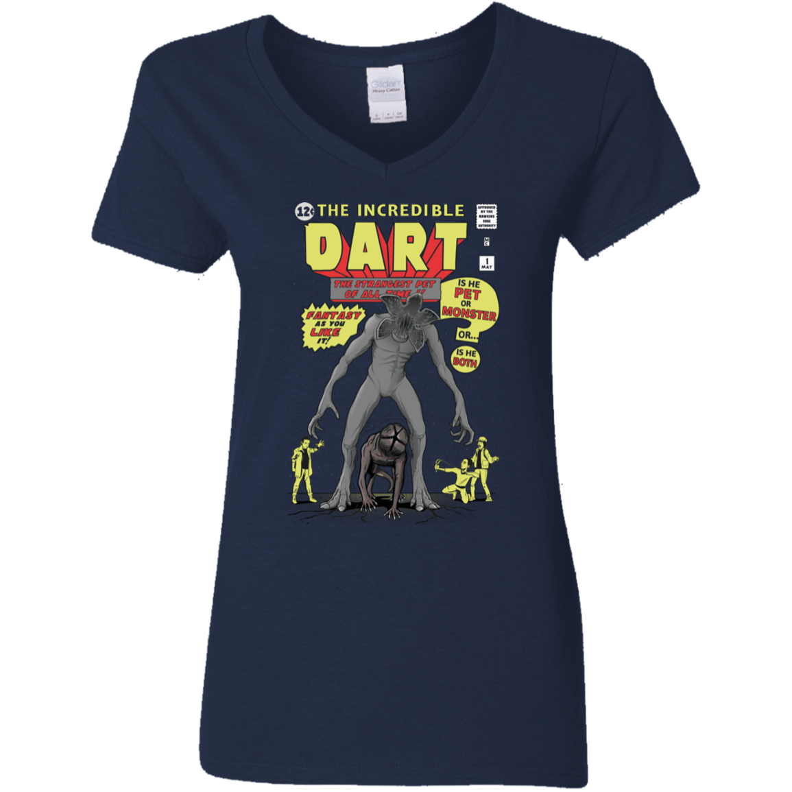 T-Shirts Navy / S The Incredible Dart Women's V-Neck T-Shirt