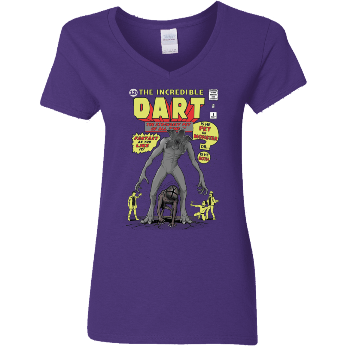 T-Shirts Purple / S The Incredible Dart Women's V-Neck T-Shirt