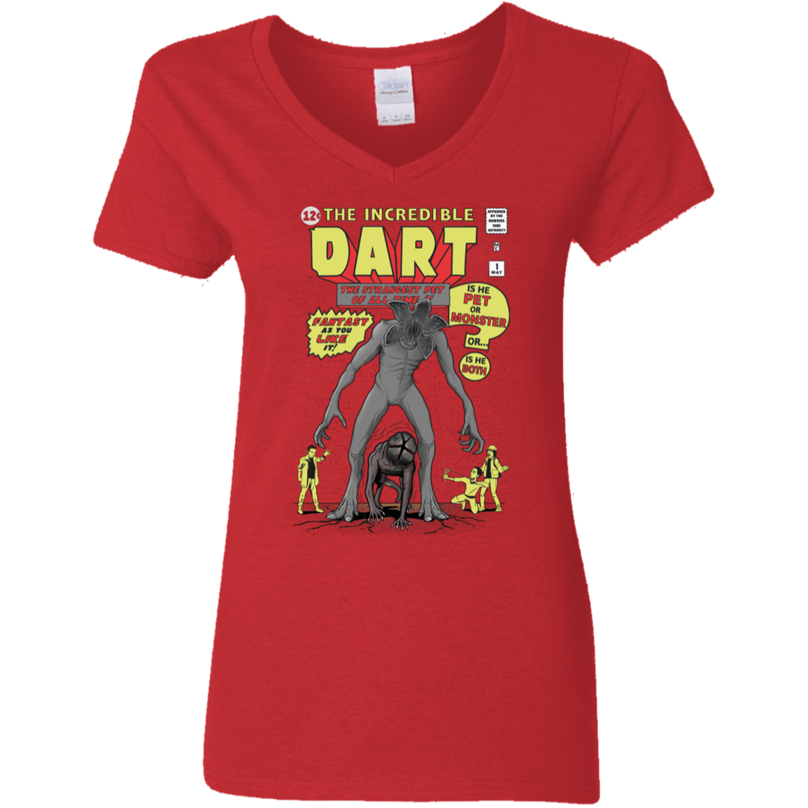 T-Shirts Red / S The Incredible Dart Women's V-Neck T-Shirt