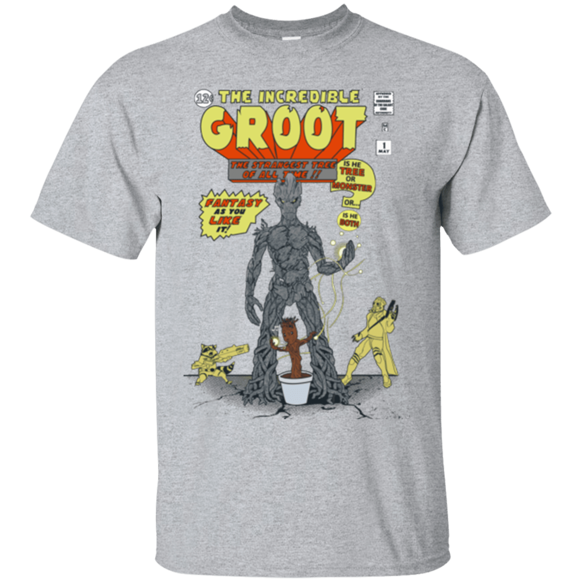 T-Shirts Sport Grey / Small The Incredible Groot T-Shirt