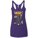 T-Shirts Purple / X-Small The Incredible Groot Women's Triblend Racerback Tank