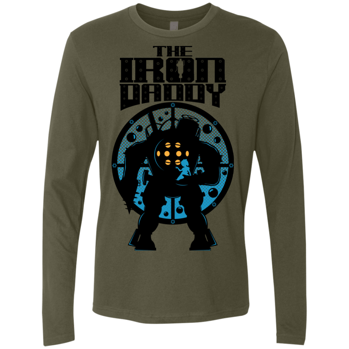 T-Shirts Military Green / S The Iron Daddy Men's Premium Long Sleeve