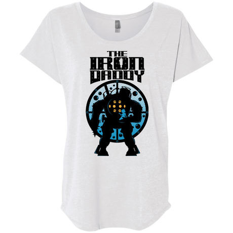 T-Shirts Heather White / X-Small The Iron Daddy Triblend Dolman Sleeve