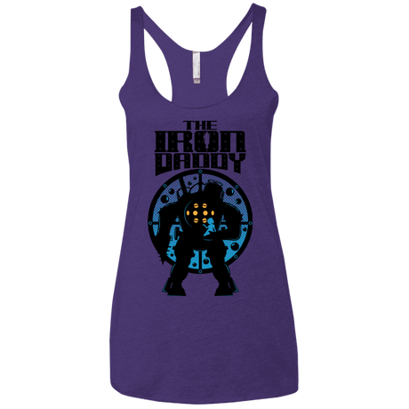 T-Shirts Purple Rush / X-Small The Iron Daddy Women's Triblend Racerback Tank
