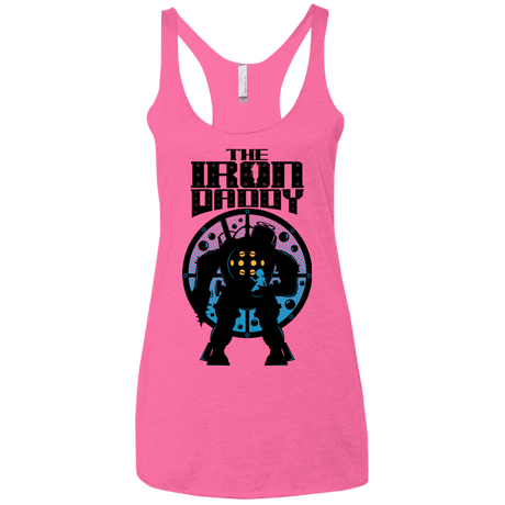 T-Shirts Vintage Pink / X-Small The Iron Daddy Women's Triblend Racerback Tank