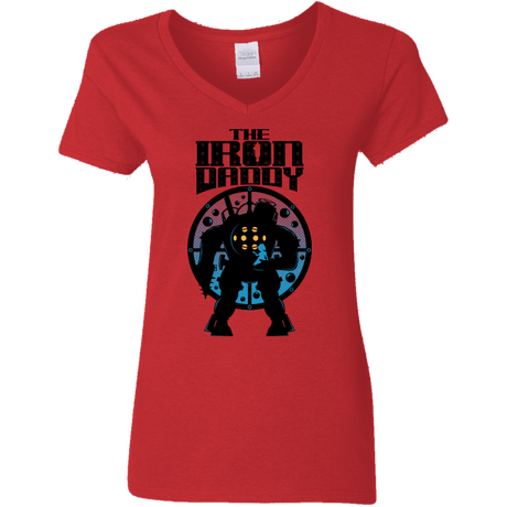 T-Shirts Red / S The Iron Daddy Women's V-Neck T-Shirt