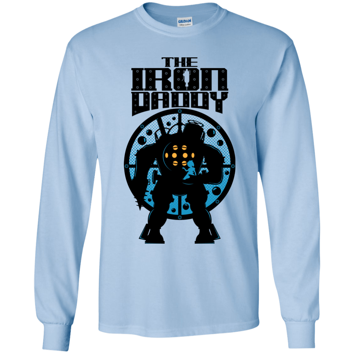 T-Shirts Light Blue / YS The Iron Daddy Youth Long Sleeve T-Shirt
