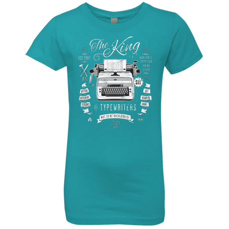 T-Shirts Tahiti Blue / YXS The King of Typewriters Girls Premium T-Shirt