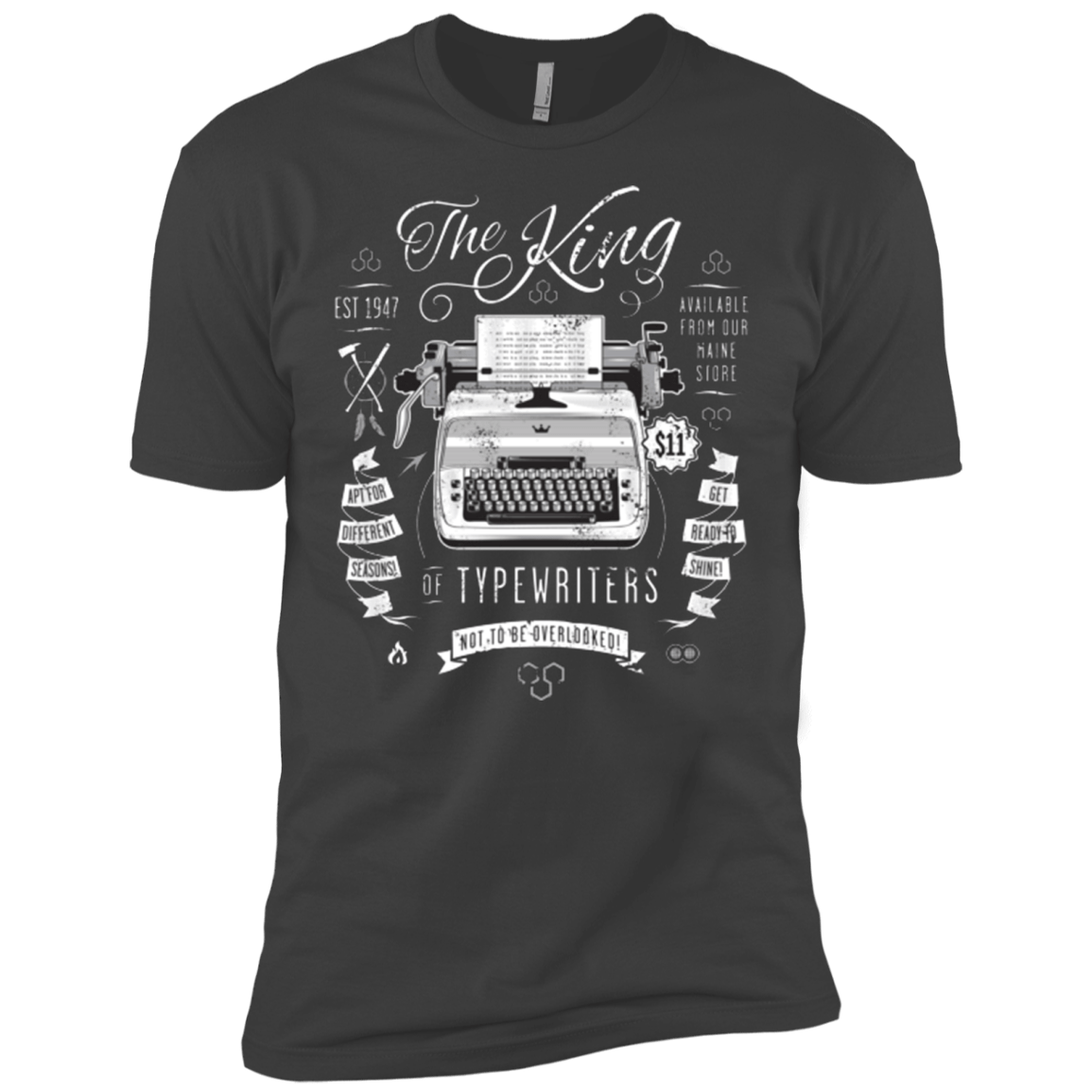 T-Shirts Heavy Metal / X-Small The King of Typewriters Men's Premium T-Shirt