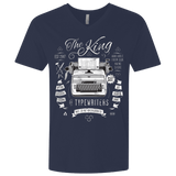 T-Shirts Midnight Navy / X-Small The King of Typewriters Men's Premium V-Neck