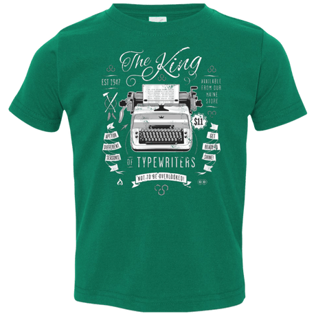 T-Shirts Kelly / 2T The King of Typewriters Toddler Premium T-Shirt