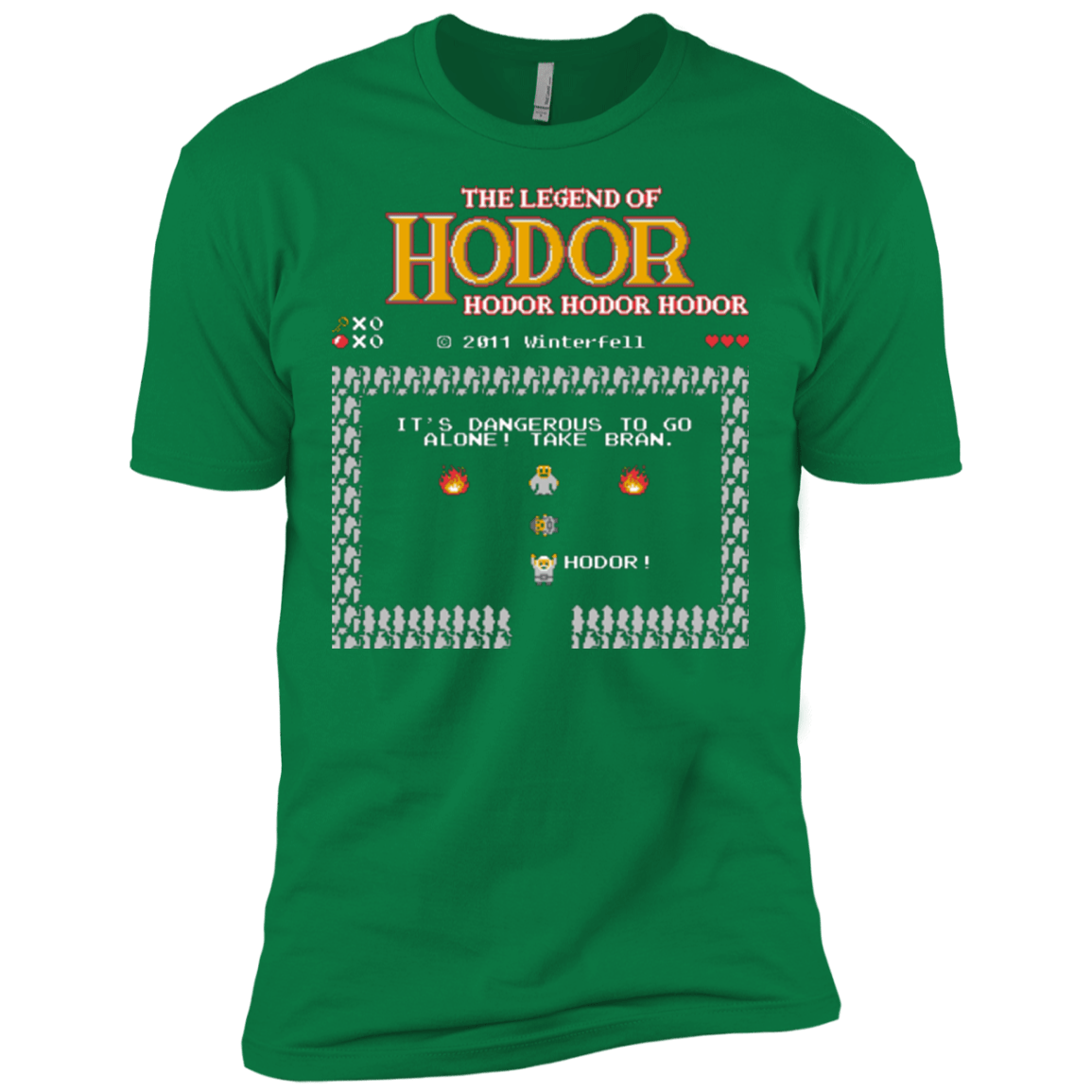 T-Shirts Kelly Green / X-Small The Legend of Hodor Men's Premium T-Shirt