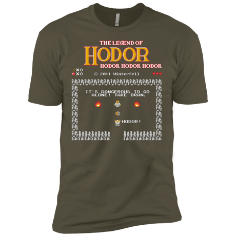 T-Shirts Military Green / X-Small The Legend of Hodor Men's Premium T-Shirt