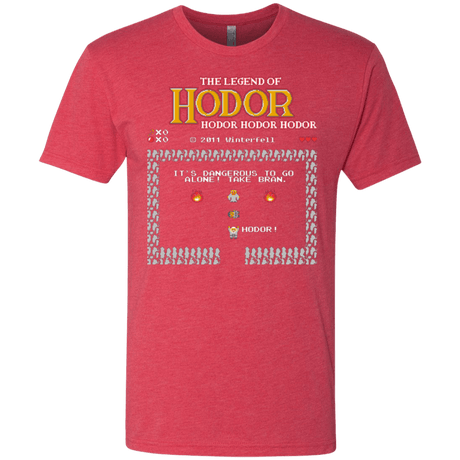 T-Shirts Vintage Red / Small The Legend of Hodor Men's Triblend T-Shirt