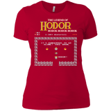 T-Shirts Red / X-Small The Legend of Hodor Women's Premium T-Shirt