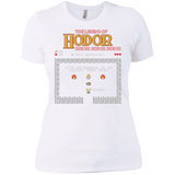 T-Shirts White / X-Small The Legend of Hodor Women's Premium T-Shirt