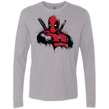 T-Shirts Heather Grey / Small The Merc in Red Men's Premium Long Sleeve