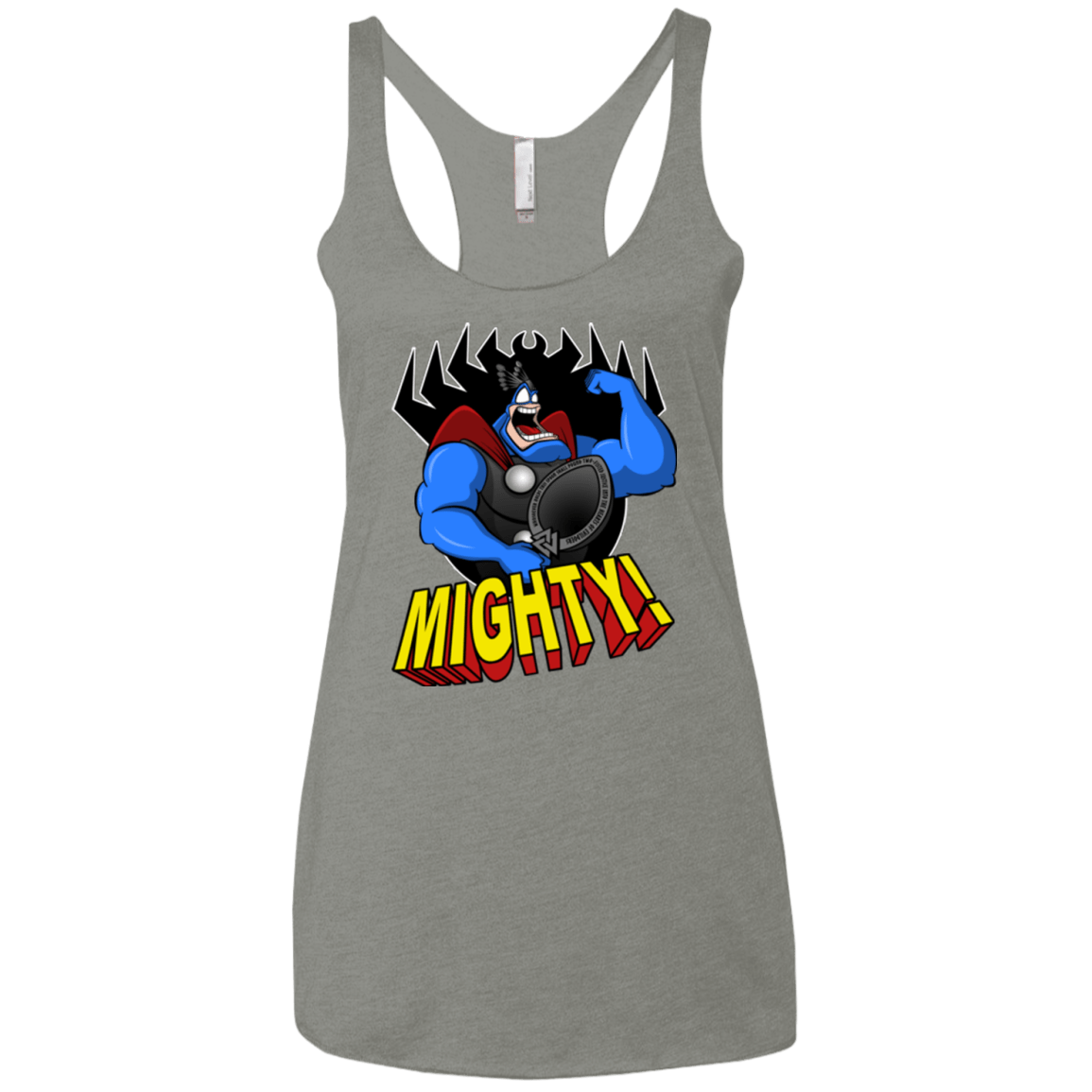 T-Shirts Venetian Grey / X-Small The Mighty Tick Women's Triblend Racerback Tank