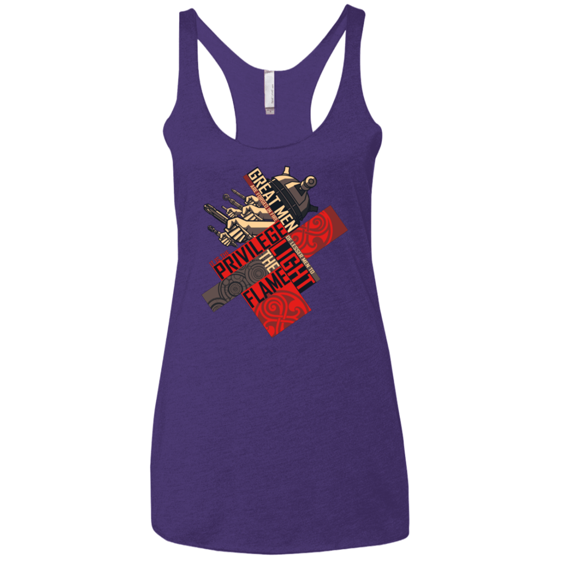 T-Shirts Purple / X-Small the moment Women's Triblend Racerback Tank